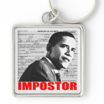 Obama the Impostor Keychains