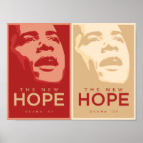 Obama - The New Hope Red & Tan Poster