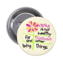 Obama & the Palestinians Pinback Buttons
