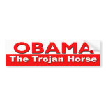 Obama The Trojan Horse Bumper Sticker