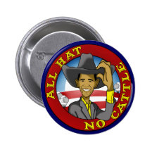 Obama tout le chapeau aucuns bétail pin's avec agrafe
