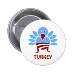 Obama Turkey Pinback Buttons
