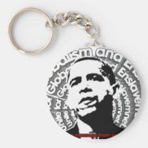 Obama Unite for Globalism & Enslavement Keychains