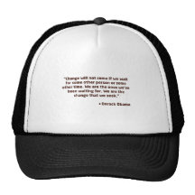 OBAMA-WE-ARE-THE-CHANGE TRUCKER HAT