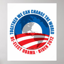 Obama: We Can Change The World Print