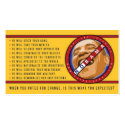 Obama "When You Voted for Change..." Business Card business cards