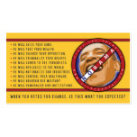 Obama "When You Voted for Change..." Business Card business cards