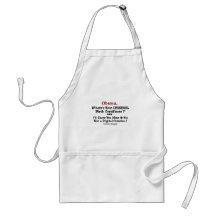 Obama Where's the Birth Certificate? Apron