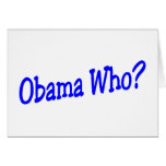 Obama Who? Cards