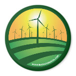 Obama Winds of Change 3x3 Round Magnet