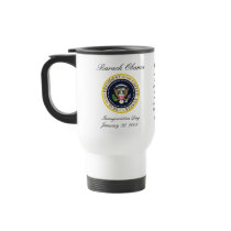 Obama with JFK - Travel Mug