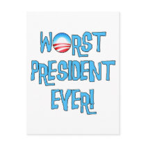Obama Worst President Ever Post Card