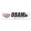 Obama "Yes We Can!" Bumper sticker bumper stickers