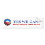Obama - Yes We Can, Obama 2012 Bumper Stickers