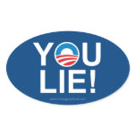 Obama You Lie -- Antiobama Oval Stickers