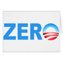 Obama Zero Accomplishments Greeting Cards