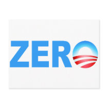 Obama Zero Accomplishments Post Cards