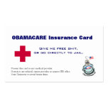 OBAMACARE Insurance Card business cards
