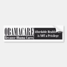OBAMACARE : Montrez votre adhésif pour pare-chocs  Autocollants Pour Voiture