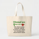 ObamaCare Side Effects Canvas Bags