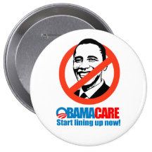 Obamacare - Start lining up now Button