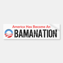 Obamanation Bumper Stickers