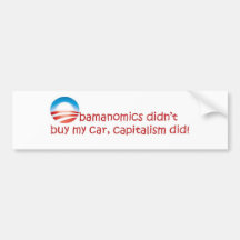 Obamanomics didn't buy my car bumper sticker