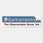 Obamanomics - The Obamanable Snow Job Bumper Stick Bumper Sticker