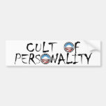 Obama's a Cult of Personality (in white) Bumper Sticker