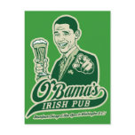 Obama's Irish Pub Post Card
