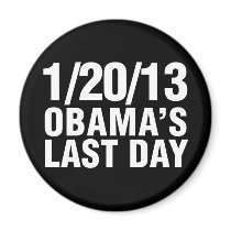 Obamas Last Day 1/20/13 Refrigerator Magnet