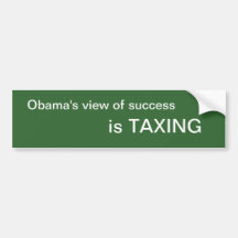 Obama's view of success bumper stickers