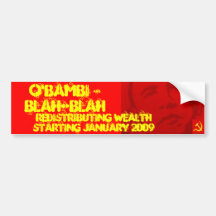O'Bambi & Blah-Blah Spreading the Wealth Around Bumper Stickers