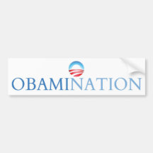 Obamination White (Obamanation) Bumper Sticker
