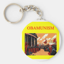 OBAMUNISM anti barack obama design Keychain