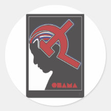 Obamunism Round Stickers