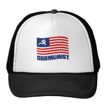 Obamunist Flag Trucker Hats
