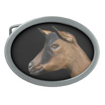 Oberhasli  Dairy Goat Belt Buckle