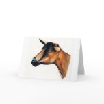 "Oberhasli Goat" Animal Art Greeting Card