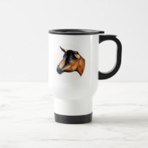 Oberhasli Goat Art Travel Mug