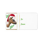 Oberhasli Goat  Christmas Gift Tag Sticker labels
