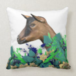 Oberhasli Goat Painting Herd Name Goat Pillow pillows