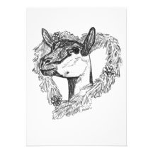 Oberhasli Head in Heart Custom Invites
