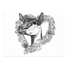 Oberhasli Head in Heart Post Card