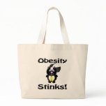 Obesity Stinks Skunk Awareness Design Canvas Bag