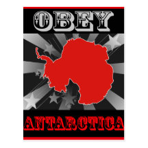Obey Antarctica Postcards