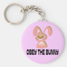 Obey the Bunny Key Chains