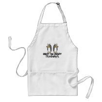 Obey The Crazy Penguins Aprons