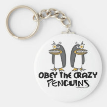 Obey The Crazy Penguins Keychains