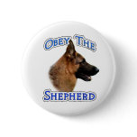 Obey the German Shepherd - Button